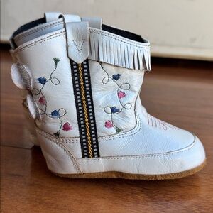 Old West leather Baby Boots